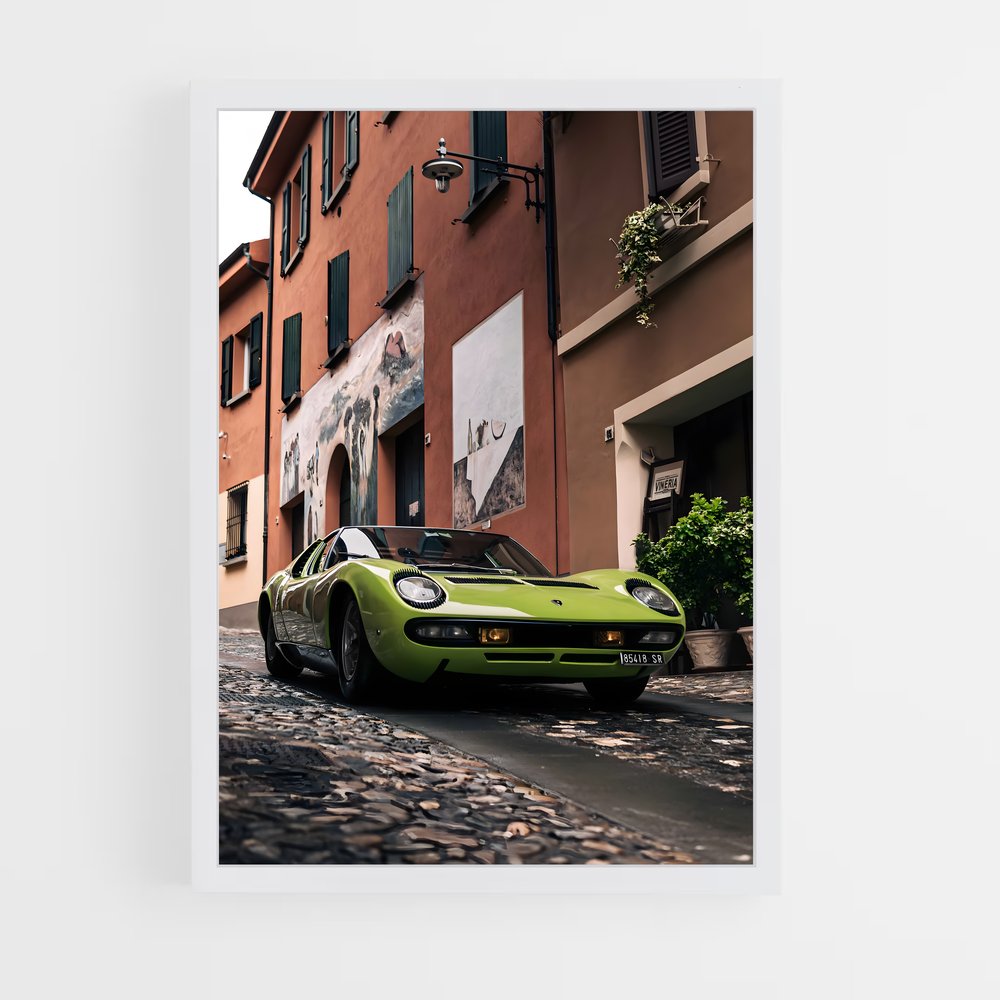 Poster Miura en Fête – affiche Lamborghini (vue 3)